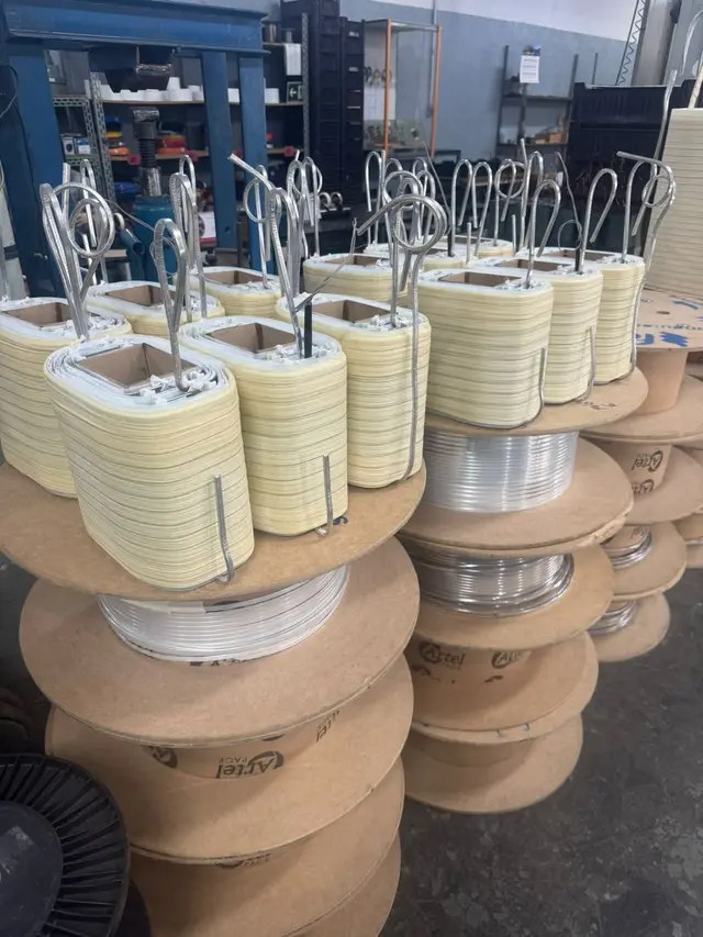 Bobinas em produção na fábrica ETNA